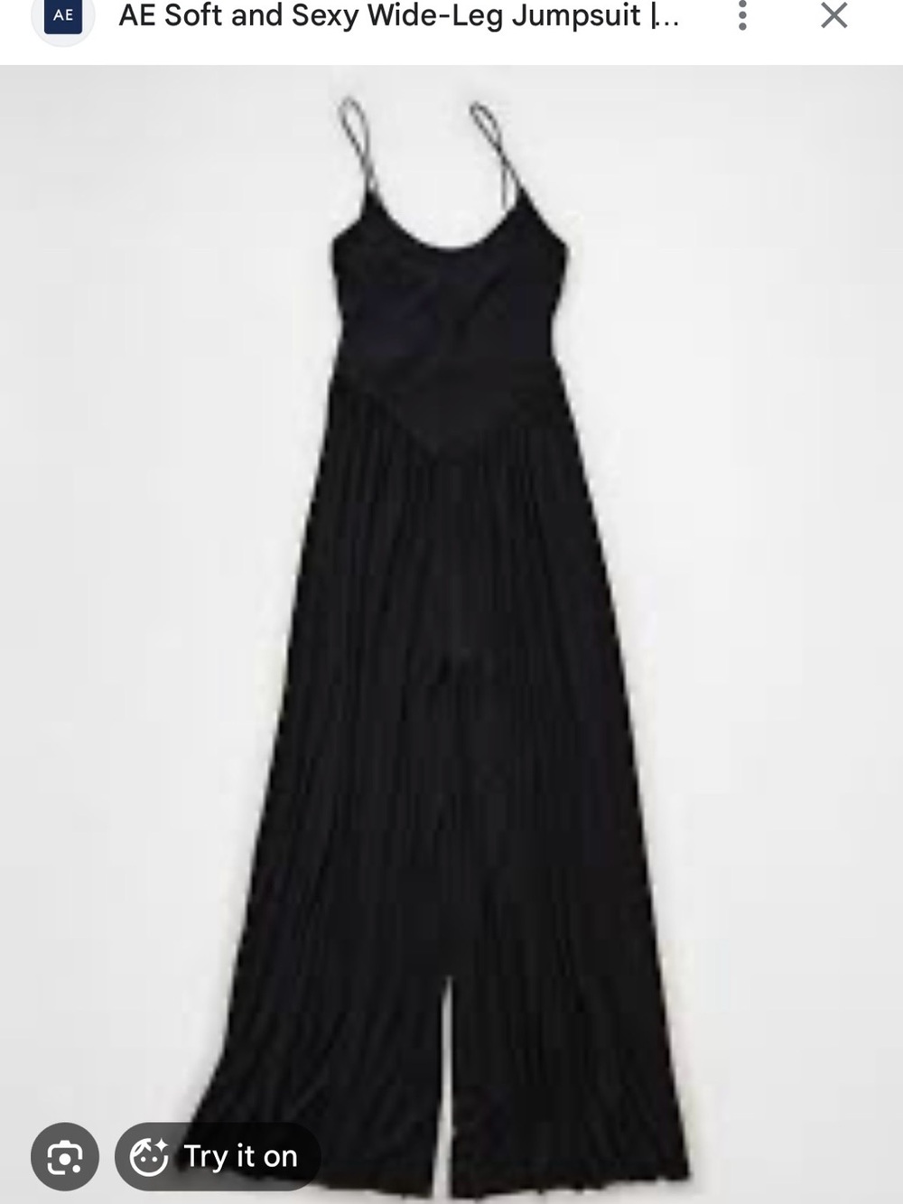 American Eagle Soft & Sexy Wide Leg Ribbed Jumpsuit